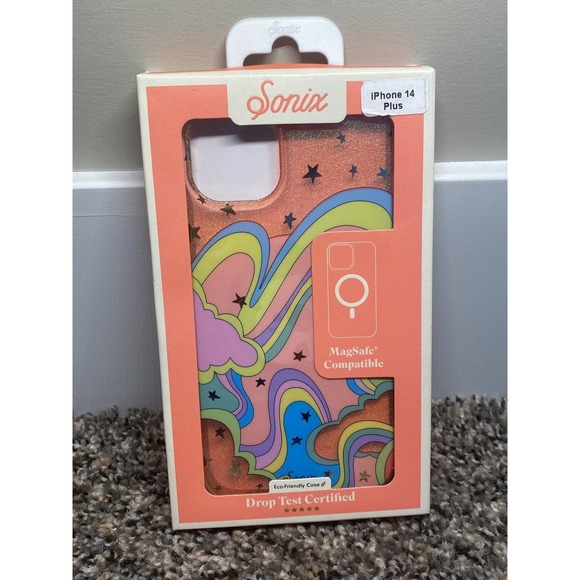 iPhone 14 Plus Cell Phone Case Pink Glitter MagSafe  (1) - Picture 2 of 3